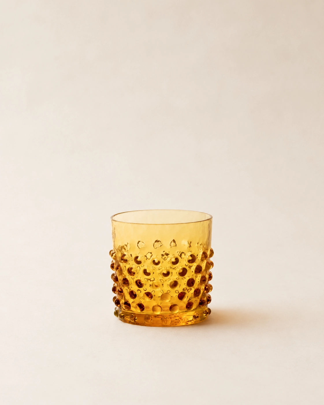 Hobnail whiskey sklenice amber- sada 2 ks